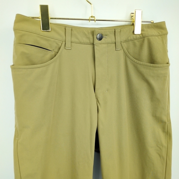 Lululemon ABC Pant Classic 32" Men's 30 Beige Tan Warpstreme Material Activewear - Picture 6 of 12